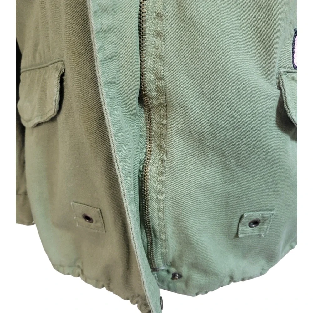 Zara‎ Girls Military Shacket 11-12 Troublemaker Patch Edgy Streetwear